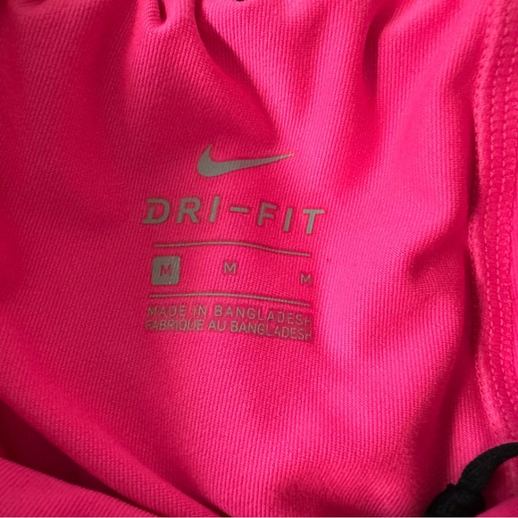Nike Women’s Dri-Fit 2-in-1 Tempo Black & Hot Pink Running Shorts Size Medium. - Picture 3 of 5